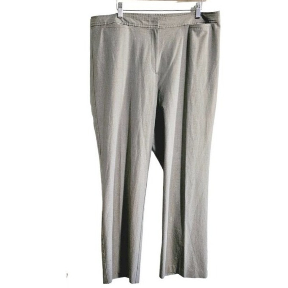 J.‎ Jill Straight Leg Pinstripe Dress Pants Size 16 Gray
